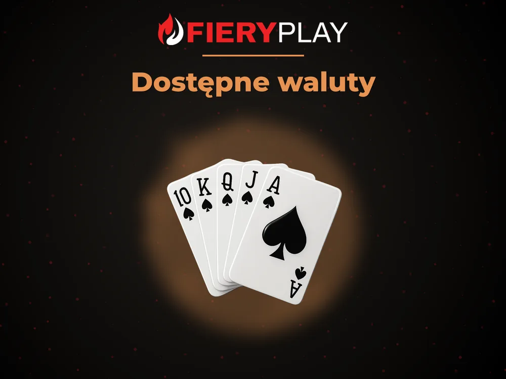 fieryplay - Dostępne waluty